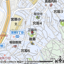 正圓寺周辺の地図