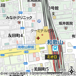 ポムの樹 和歌山MIO北館店周辺の地図