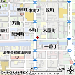 ＪＴＢ和歌山支店団体旅行周辺の地図