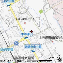 香川県善通寺市上吉田町168-1周辺の地図