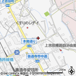 香川県善通寺市上吉田町167-1周辺の地図