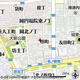 和歌山県和歌山市北ノ新地分銅丁周辺の地図