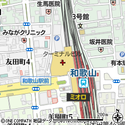とんかつKYK 和歌山ミオ店周辺の地図
