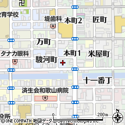 セブンイレブン和歌山京橋店周辺の地図