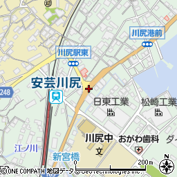 川尻駅横内周辺の地図