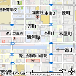 和歌山県和歌山市駿河町38周辺の地図