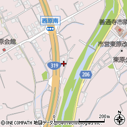 香川県善通寺市与北町2763-1周辺の地図