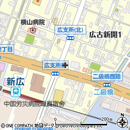 ココス呉広店周辺の地図