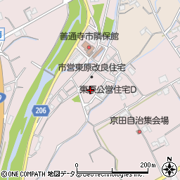 香川県善通寺市与北町2894-1周辺の地図