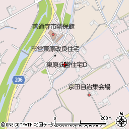 香川県善通寺市与北町2900周辺の地図