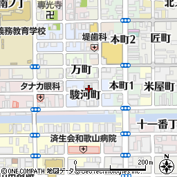 和歌山県和歌山市駿河町12周辺の地図