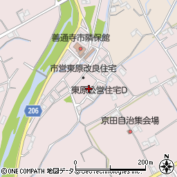 香川県善通寺市与北町2887周辺の地図