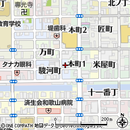 和歌山県和歌山市駿河町21周辺の地図