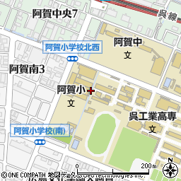 阿賀小学校周辺の地図