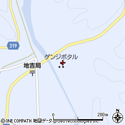 木屋川ゲンジボタル発生地周辺の地図