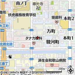 毎日新聞宮井新聞舗本社周辺の地図