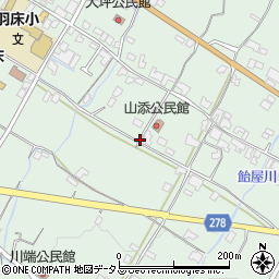 香川県綾歌郡綾川町羽床下周辺の地図