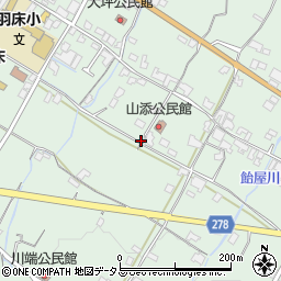 香川県綾川町（綾歌郡）羽床下周辺の地図