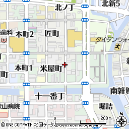 和歌山県和歌山市中ノ店南ノ丁周辺の地図