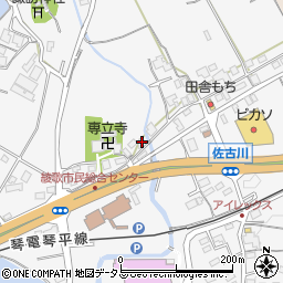 香川県丸亀市綾歌町栗熊西1586周辺の地図