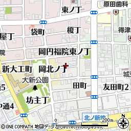和歌山県和歌山市岡織屋小路周辺の地図