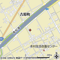 香川県善通寺市吉原町203-2周辺の地図