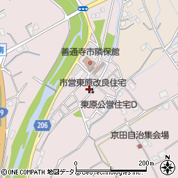 香川県善通寺市与北町2872-1周辺の地図