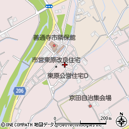 香川県善通寺市与北町2871周辺の地図