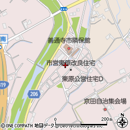 香川県善通寺市与北町2870-18周辺の地図