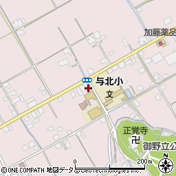 香川県善通寺市与北町1240周辺の地図
