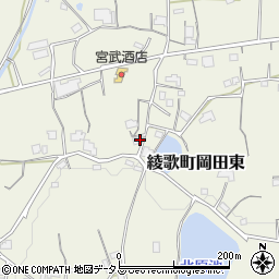 香川県丸亀市綾歌町岡田東780周辺の地図