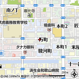 和歌山県和歌山市万町周辺の地図