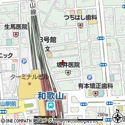 和歌山県鍼灸マッサージ会館周辺の地図