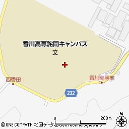 国立香川高等専門学校　詫間キャンパス周辺の地図