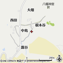 徳島県鳴門市瀬戸町中島田根木谷64周辺の地図