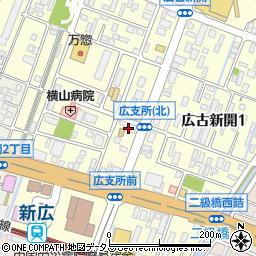 もみじ銀行広支店周辺の地図
