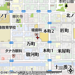 和歌山県和歌山市南大工町周辺の地図