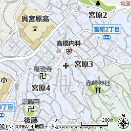 ひろしま便利社・呉周辺の地図