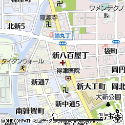 和歌山県和歌山市新八百屋丁9周辺の地図