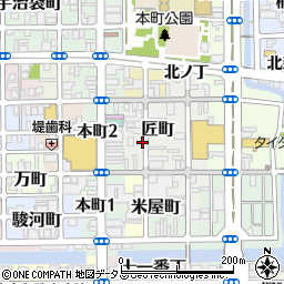 和歌山県和歌山市匠町周辺の地図