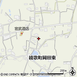 香川県丸亀市綾歌町岡田東805周辺の地図