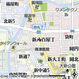 和歌山県和歌山市新八百屋丁周辺の地図