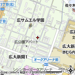 広島県呉市広大新開周辺の地図