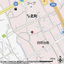 香川県善通寺市与北町3186-1周辺の地図