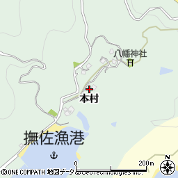 徳島県鳴門市瀬戸町撫佐本村周辺の地図