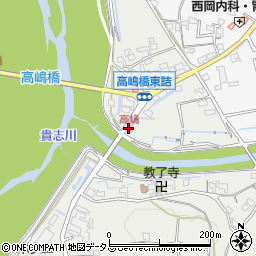 高嶋周辺の地図