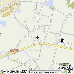香川県綾歌郡綾川町北周辺の地図