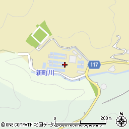 三ツ石浄水場周辺の地図