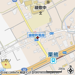 香川県丸亀市綾歌町栗熊東493-3周辺の地図