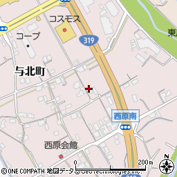 香川県善通寺市与北町3202周辺の地図